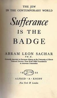 THE JEW IN THE CONTEMPORARY WORLD: SUFFERANCE IS THE BADGE.