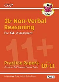 New 11+ GL Non-Verbal Reasoning Practice Papers: Ages 10-11 Pack 1 (inc Parents' Guide & Online Ed)