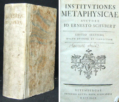 Institvtiones Metaphysicae.