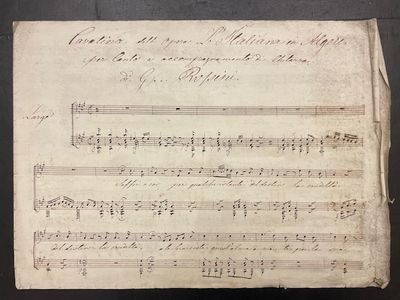 Cavatina dell opera l’Italiana en Alger per canto…