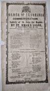 Order of Exercises on Occasion of the Commemoration of the Nativity of St. John the Baptist; By St. Mark's Lodge, at Newburyport, June 26, 1849