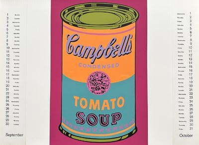 Banner. Calendar for 1969. Prints by Dine, Indiana, Warhol, Lichtenstein...