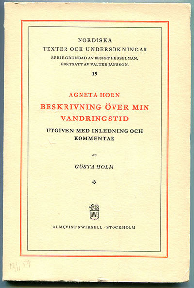 Beskrivning över min vandringstid. Utgiven med…