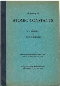 cover of A SURVEY OF ATOMIC CONSTANTS