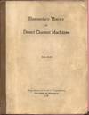 Elementary Theory of Direct Current Machines