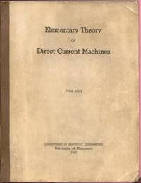 Elementary Theory of Direct Current Machines