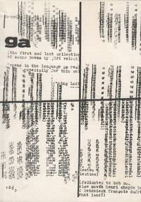 image of Ga (the first and last collection of sound poems by jiří valoch). Writers forum 'fives' no. 1 (series)