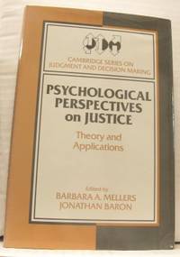 Psychological perspectives on justice. Theory and…