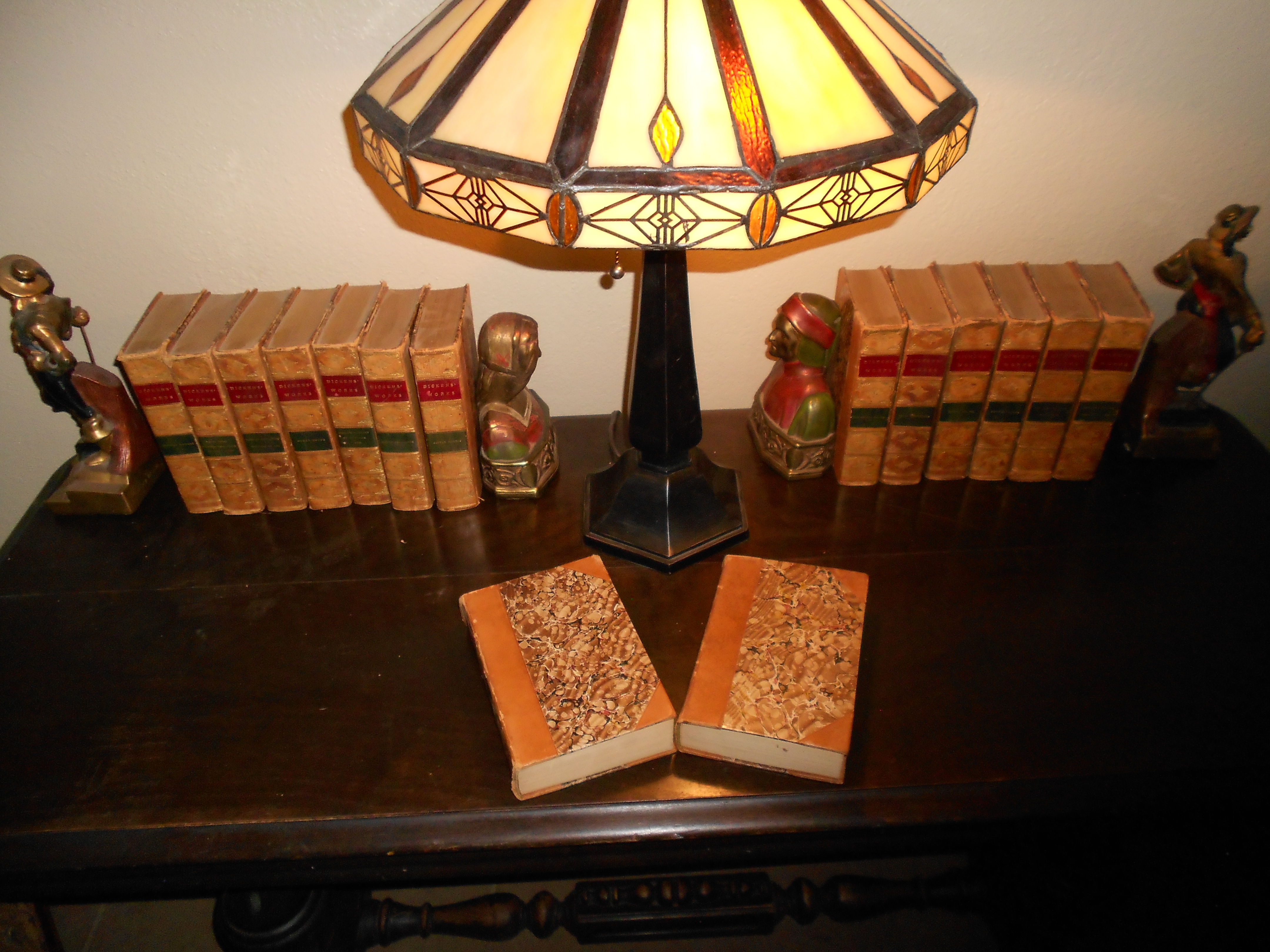 The Works of Charles Dickens: 15 Volume Leather Bound Set by