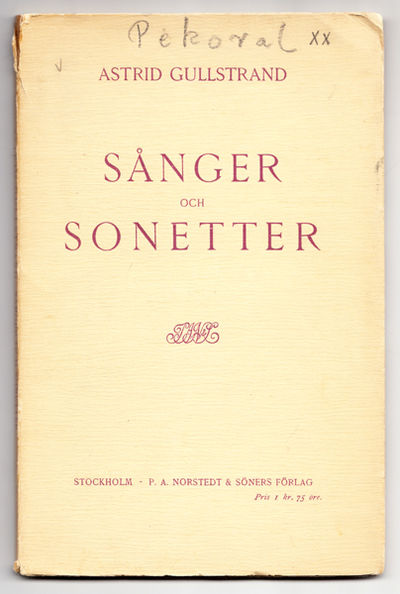 Sånger och sonetter.