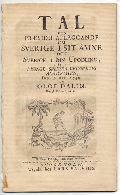 Tal vid præsidii afläggande om Sverige i sit ämne…
