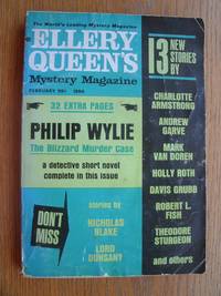 Ellery Queen&#039;s Mystery Magazine February 1964 by Queen, Ellery (ed), Philip Wylie, Charlotte Armstrong, Robert Twohy, Robert L. Fish, Lord Dunsany, Florence V. Mayberry, Theodore Strugeon, Holly Orth, Davis Grubb, Nicholas Blake, Edward D. Hoch, Mark Van Doren, Andrew Garve, William Baldwin - 1964