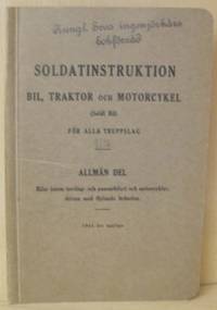 Soldatinstruktion bil, traktor och motorcykel…