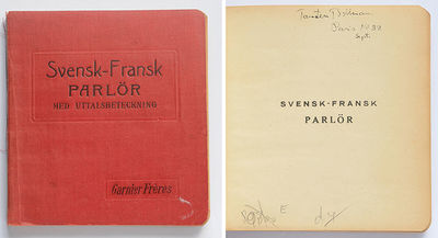 Svensk-fransk parlör med uttalsbeteckning.