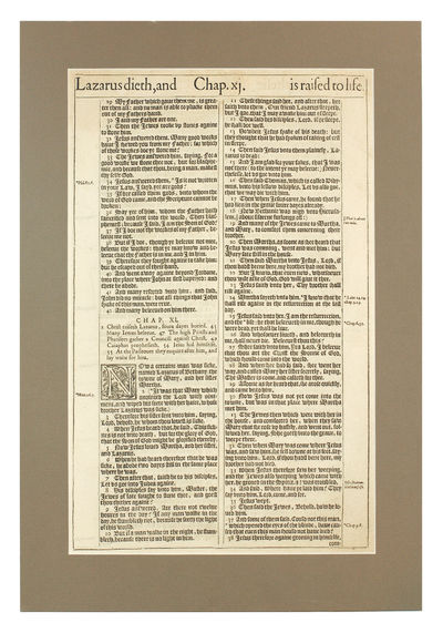[A leaf from...] The Holy Bible: Conteyning the Old Testament, and the New: Newly Translated..