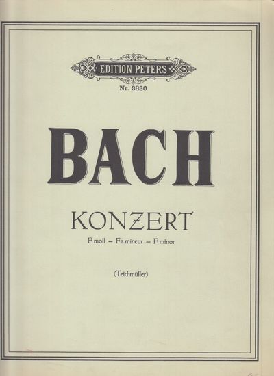 Konzert F Moll. Für Klavier und Orchester.…