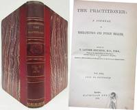 THE PRACTITIONER (1876) A Journal of Therapeutics & Public Health (Vol. XVII, July- December) by M. D. editor Lauder
- First Edition
- 1876
- from Nick Bikoff, Bookseller (SKU: 6367)