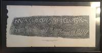 Ogham Stone A Bilingual Inscription at Nevern Pembrokeshire (Photograph of a Rubbing)