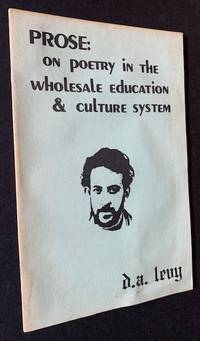 Prose: on poetry in the wholesale education & culture system