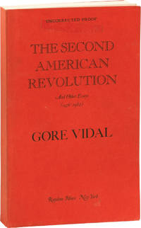 cover of The Second American Revolution (Uncorrected Proof, with editor's annotations throughout)