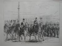 The Prince of Wales Reviewing the Norfolk Artillery Militia at Yarmouth.