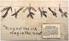 New Year's Greeting Card Handmade by Child with 1905 Calendar