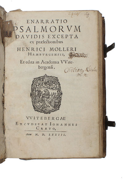 Enarratio psalmorum Davidis excepta ex praelectionibus et edita in Academia Witebergensi. (photo 2)
