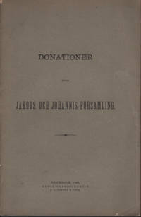 DONATIONER INOM JAKOBS OCH JOHANNIS FÖRSAMLING.