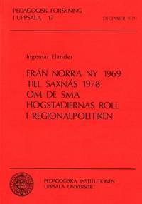 Från Norra Ny 1969 till Saxnäs 1979. Om de små…
