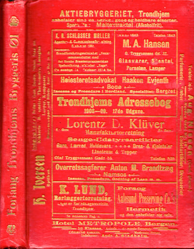 Trondhjems Adressebog (Juli 1908 – Juli 1909).…