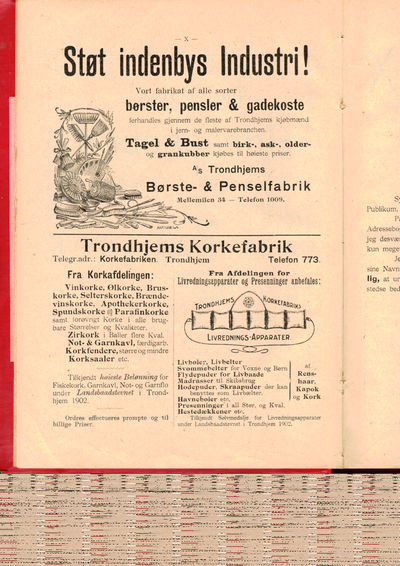 Trondhjems Adressebog (Juli 1908 – Juli 1909). Syttende Udgave. Udgivet og forlagt af ... (photo 3)