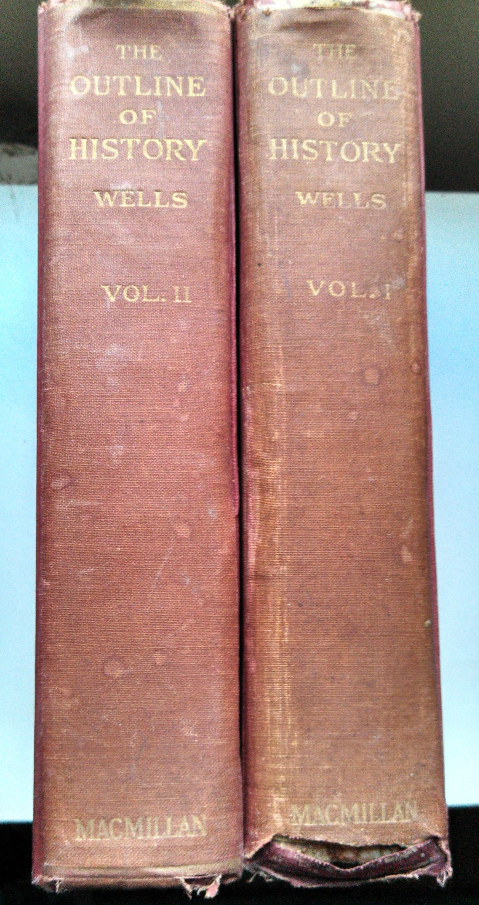 The Outline of History by H.G. Wells Hardcover 2 volumes 1920 from shgordon (SKU Gord2018A)