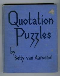 image of Quotation Puzzles: A Book of Numerical Enigmas Based on Quotations from Well-Known Authors