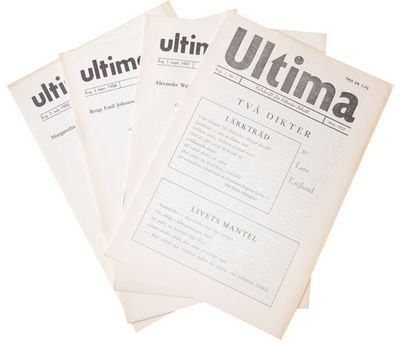 Ultima. Tidskrift för litterär debatt. Årg. 1, nr…