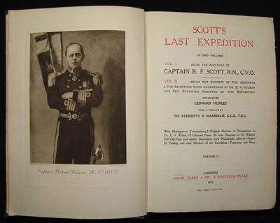 Scott's Last Expedition. In two Volumes. Vol.I. Being the Journals of Captain R.F. Scott. Vol. II. Being the Reports of the Journeys & the Scientific Work undertaken by E.A. Wilson and the Surviving Members of the Expedition. Arranged by Leonard Huxle... (photo 6)