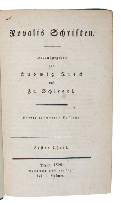 Schriften. Herausgegeben von Ludwig Tieck und Fr.…