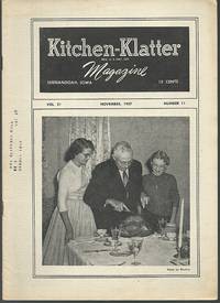 KITCHEN KLATTER MAGAZINE NOVEMBER 1957 by Leanna Field Driftmier - 1957 - from Gibson's Books (SKU: 76426)