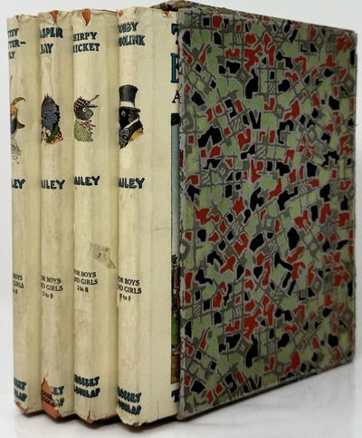Tuck-Me-In Tales Boxed Set with their dust jackets: The Tale of Jasper Jay, 1917. The Tale of Betsy Butterfly, 1918. The Tale of Bobby Bobolink, Sleepy-Time Tales, 1920. The Tale of Chirpy Cricket, Sleepy-Time Tales, 1920