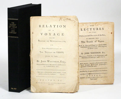 Relation of a Voyage from Boston to Newfoundland, for the Observation of the Transit of Venus, June 6, 1761. WITH: Two Lectures on the Parallax and Distance of the Sun, as Deducible from The Transit of Venus