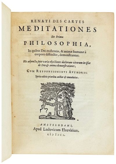 Renati Des Cartes Meditationes De...; (photo 1)