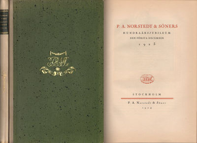 P. A. NORSTEDT & SÖNERS HUNDRAÅRSJUBILEUM DEN…