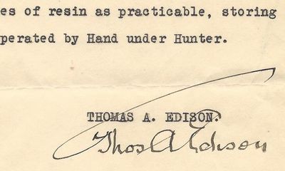 20/01/1927. Thomas Edison Thomas Edison and Electricity are almost synonymous. Edison invented many ...