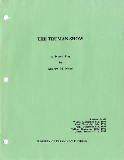 Peter Weir (director) THE TRUMAN SHOW (1997) Rainbow film script