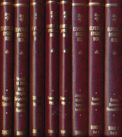 Elverum bygdebok. 1 - 7 i 8 bind