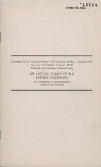 image of Life History Studies of the Eastern Goldfinch