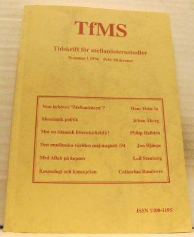 TfMS. Tidskrift för mellarnösternstudier. Nummer…