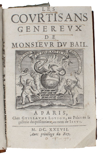Les Courtisans genereux de Monsieur Du Bail. (photo 2)