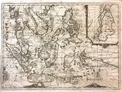 Paris: Rene Augustin Constantin De Renneville, 1725. unbound. Map. Uncolored engraving. Image measur...