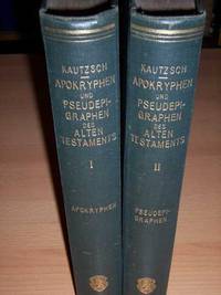 Die Apokryphen und Pseudepigraphen des Alten Testaments by Emil (ed.) Kautzsch - Hardcover