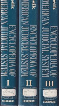 Encyclopedia of the American Judicial System by Robert J Janosik - Hardcover - 1987 - from Jonathan Grobe Books (SKU: 801992)
